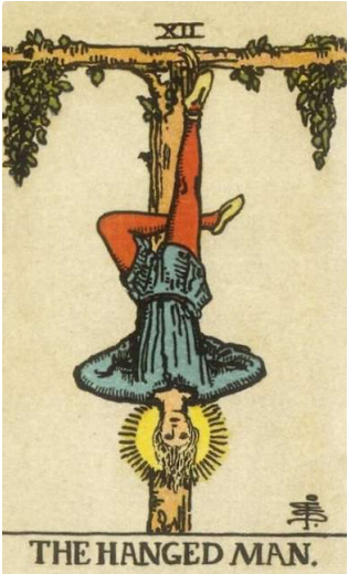 Tarot number 12 THE HANGED MAN 3