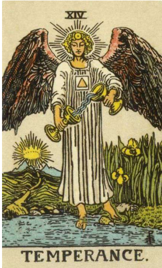 Tarot number 14 THE TEMPERANCE 2