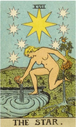 Tarot number 17 THE STAR 2