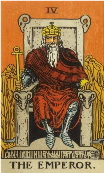 Tarot number 4 THE EMPEROR 1