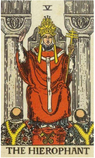 Tarot number 5 THE THE HIEROPHANT 1