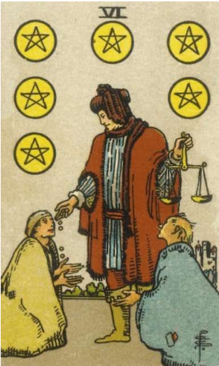 06. SIX OF PENTACLES 1