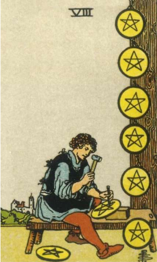 08. EIGHT OF PENTACLES 1