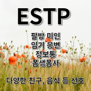 MBTI중 ESTP의 유형 및 특징 성격의 장점과 단점